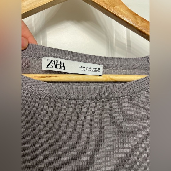 Zara Purple Long Sleeve Top - Picture 4 of 5